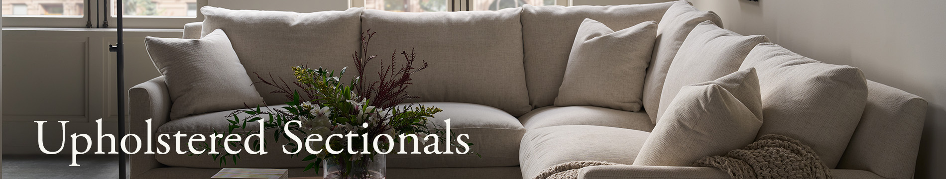 Sectionals Header Image with Text