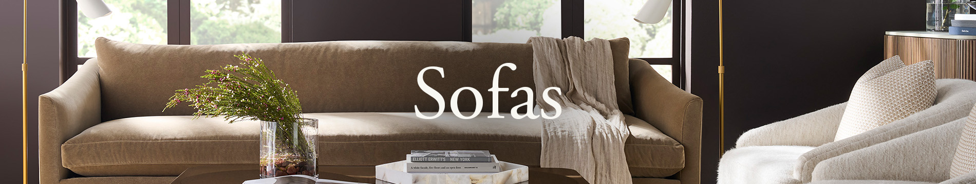 Header sofa picture with text